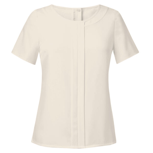 Ladies Short Sleeve Crepe Blouse Thumbnail